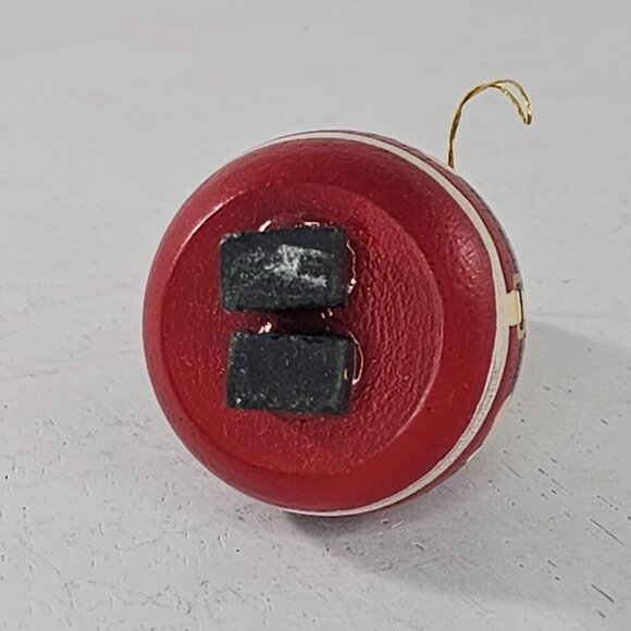 Vintage Handcrafted Wooden Santa Claus Christmas Ornament Christmas Folk Art - Picture 7 of 8